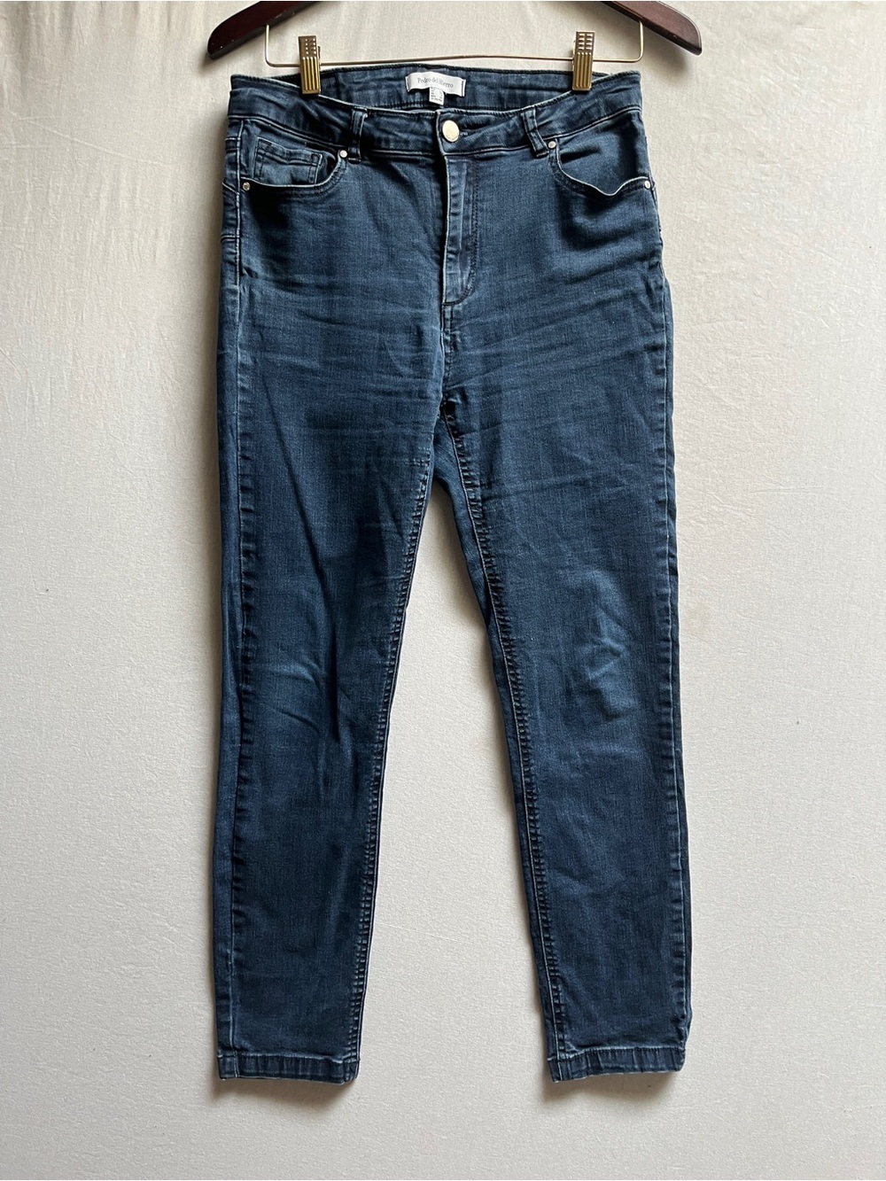 Pedro del Hierro High Rise Slim Crop Dark Wash Jeans 8
